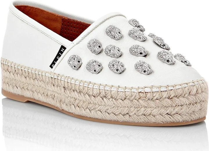 Leather Espadrillas Skull