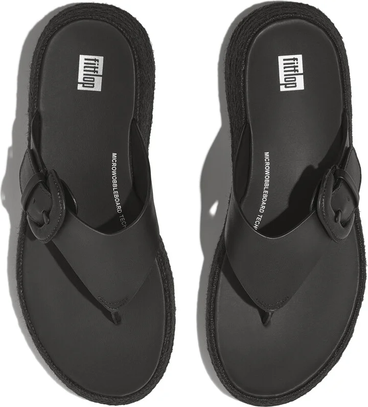 Leather Espadrille Sandal - Image 3