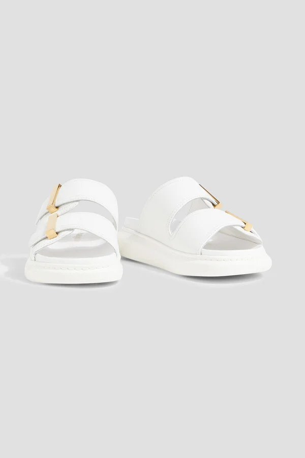 Leather exaggerated-sole sandals - Image 2