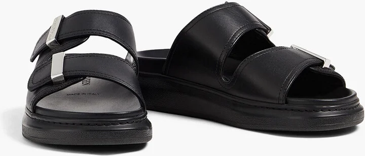 Leather exaggerated-sole sandals - Image 2