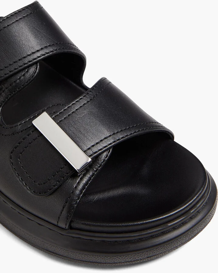 Leather exaggerated-sole sandals - Image 4