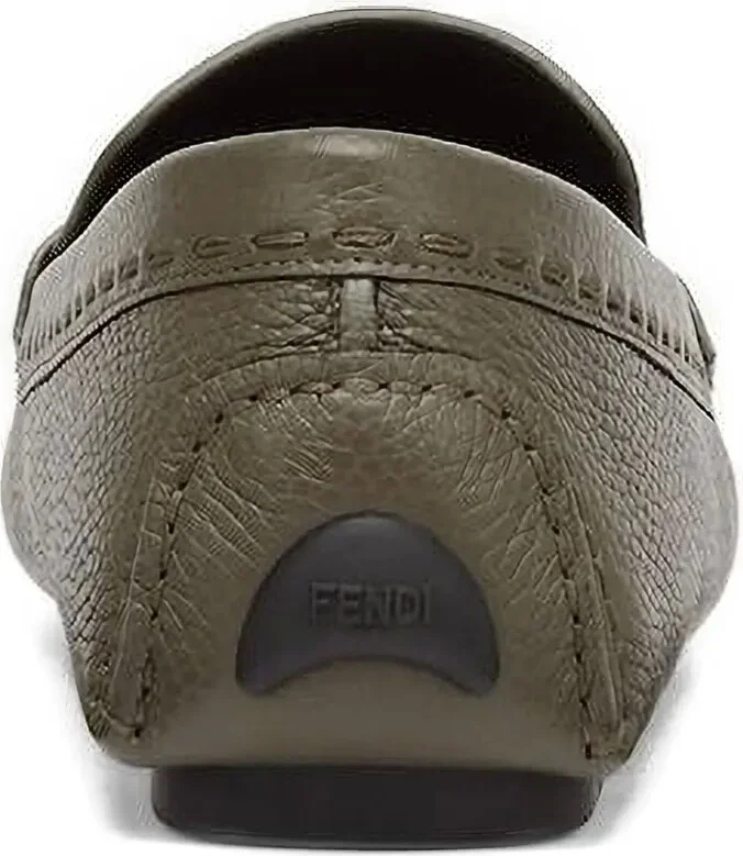leather FF logo loafers - Image 2