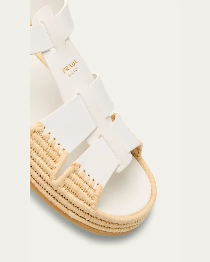 Leather Fisherman Espadrille Sandals - Image 11