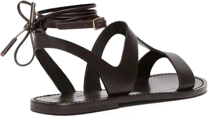 Leather Flap Sandals - Image 3