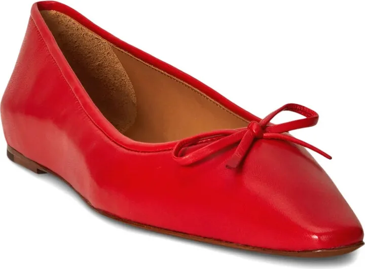 Leather Flat Ballet Flats - Image 2