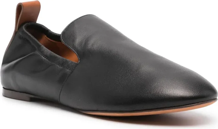 Leather Flat Loafers - Image 2