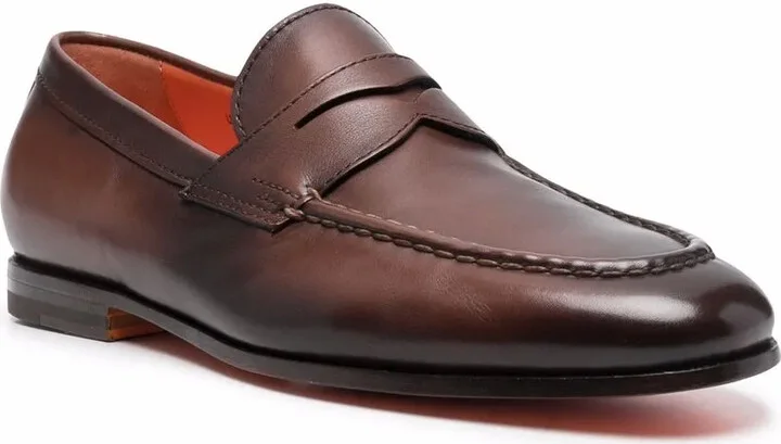 Leather Flat Loafers - Image 2