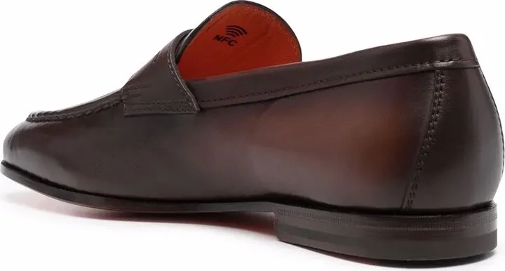 Leather Flat Loafers - Image 3