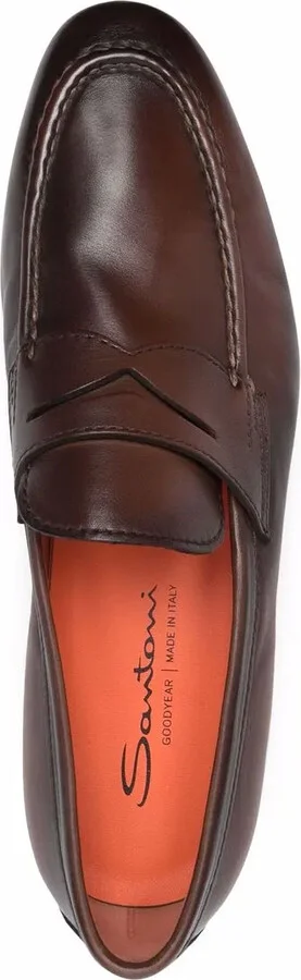 Leather Flat Loafers - Image 4
