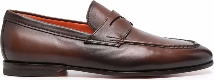 Leather Flat Loafers