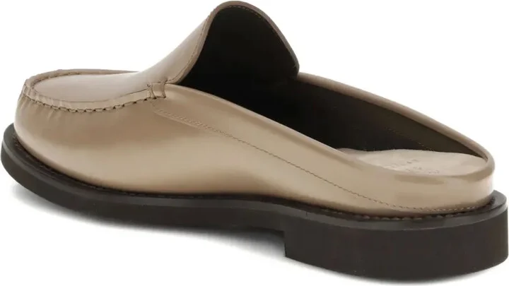 Leather Flat Mules - Image 4