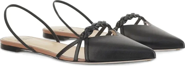 Leather Flat Pumps - Image 2