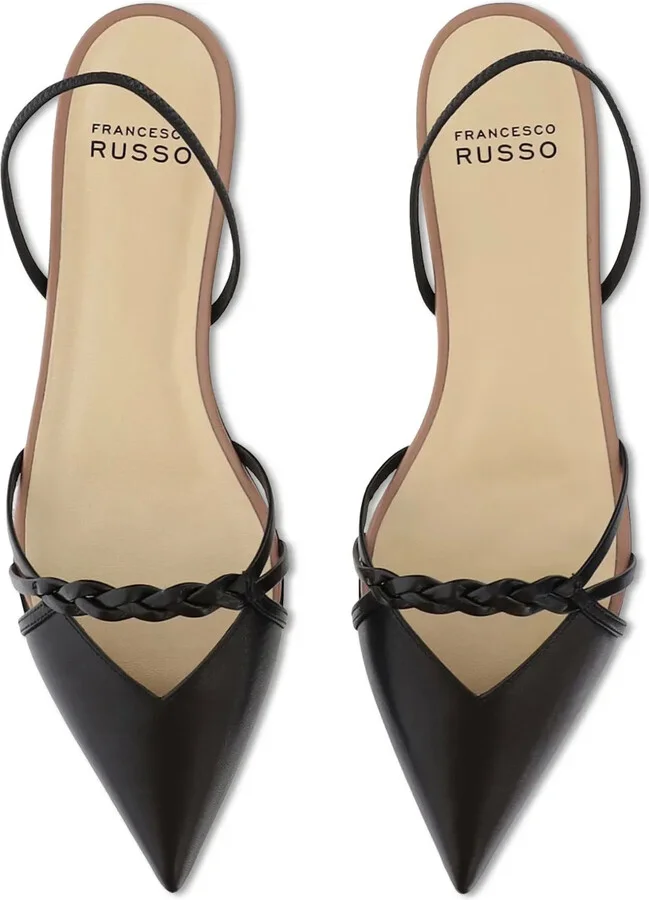 Leather Flat Pumps - Image 4