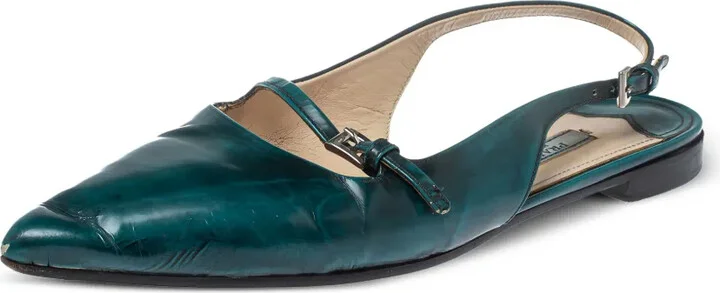 Leather Flat Pumps - Image 2