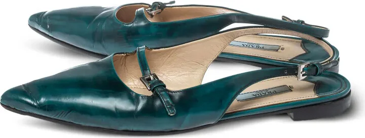 Leather Flat Pumps - Image 3