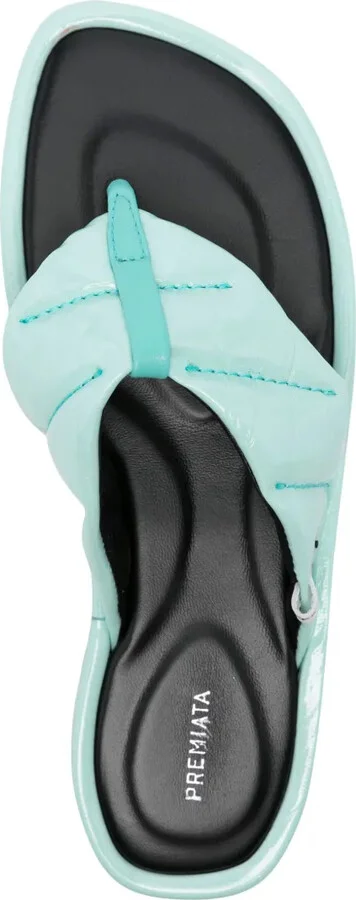 Leather Flat Sandals - Image 4