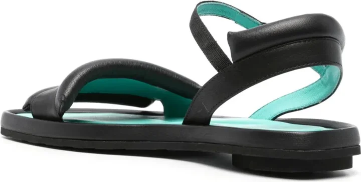 Leather Flat Sandals - Image 3