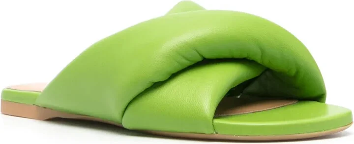 Leather Flat Sandals - Image 2