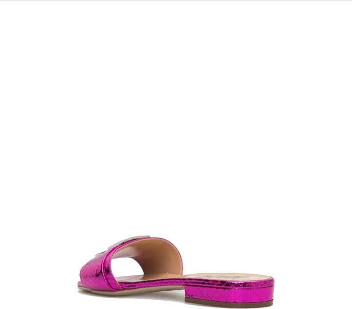 Leather Flat Sandals - Image 3