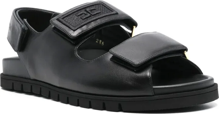 Leather Flat Sandals - Image 2