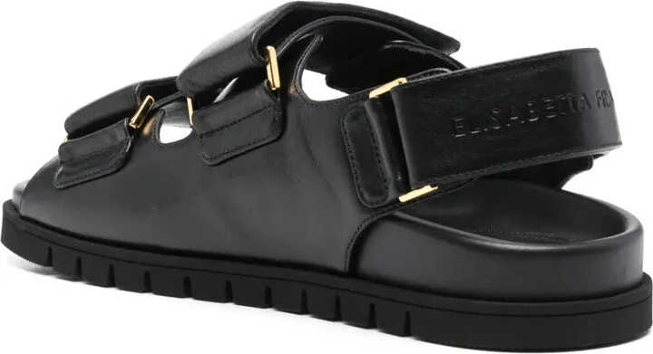 Leather Flat Sandals - Image 3