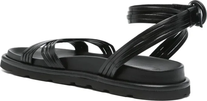 Leather Flat Sandals - Image 3