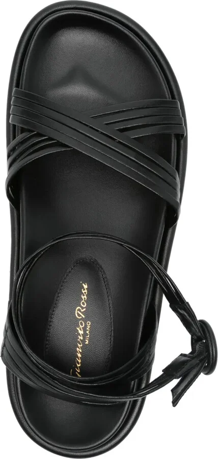 Leather Flat Sandals - Image 4