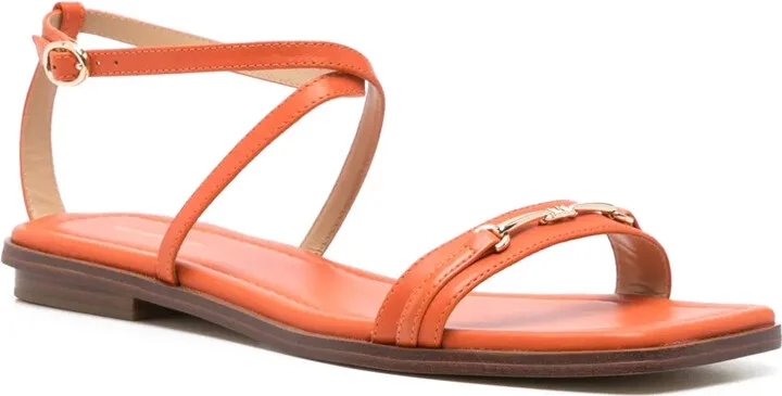 Leather Flat Sandals - Image 2
