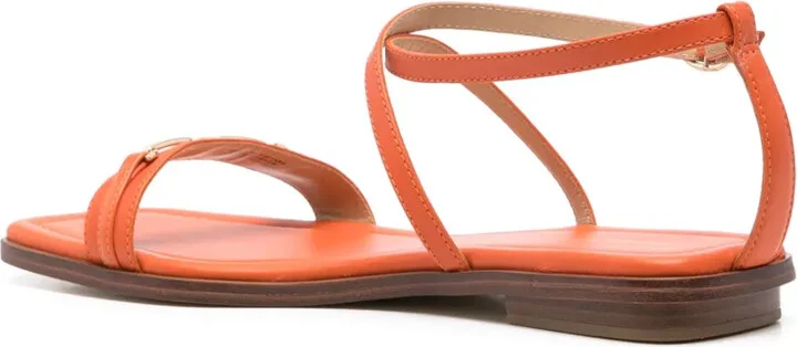 Leather Flat Sandals - Image 3
