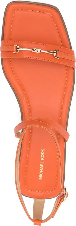 Leather Flat Sandals - Image 4