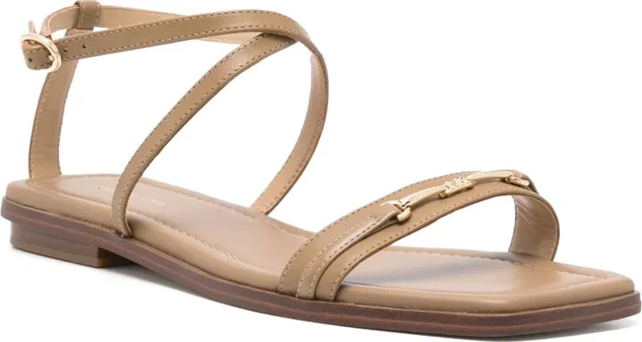 Leather Flat Sandals - Image 2