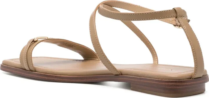 Leather Flat Sandals - Image 3