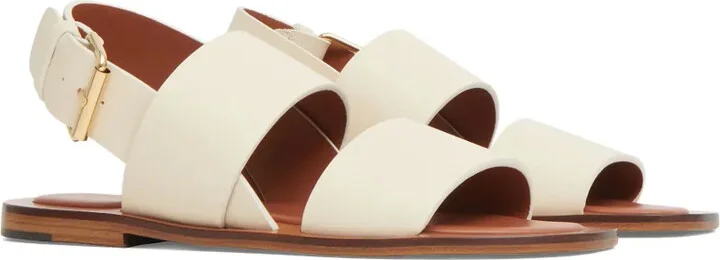 Leather Flat Sandals - Image 2