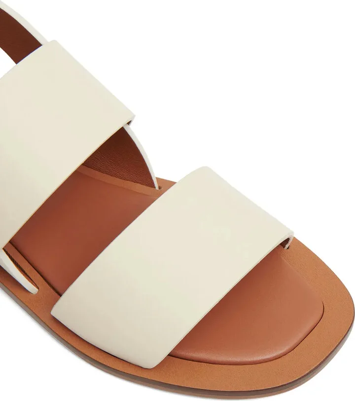 Leather Flat Sandals - Image 4