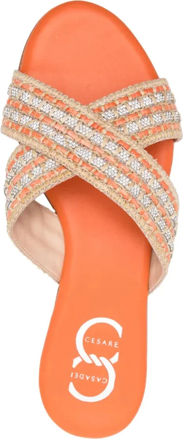 Leather Flat Sandals - Image 4