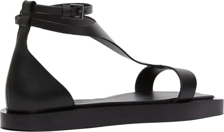 Leather Flat Sandals - Image 2