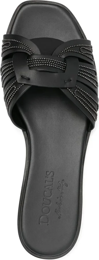 Leather Flat Sandals - Image 4
