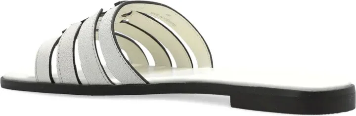 Leather Flat Sandals - Image 4