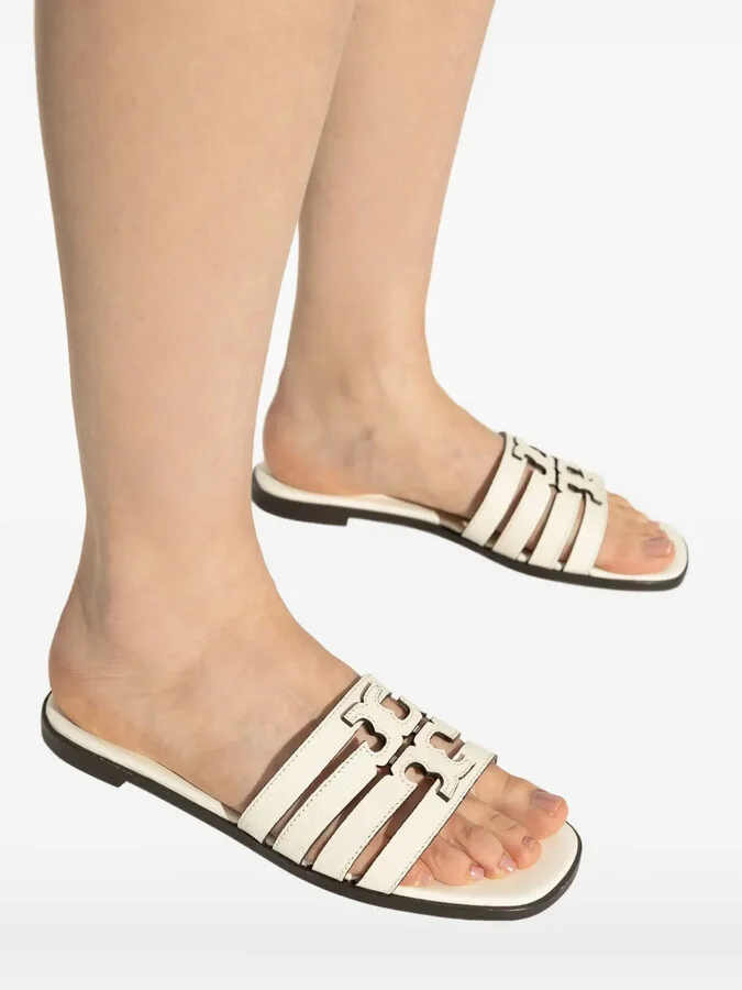 Leather Flat Sandals - Image 5