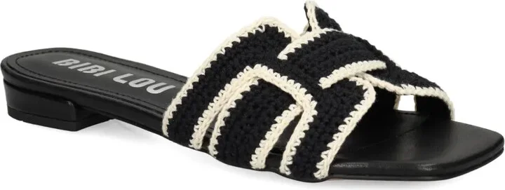 Leather Flat Sandals - Image 2