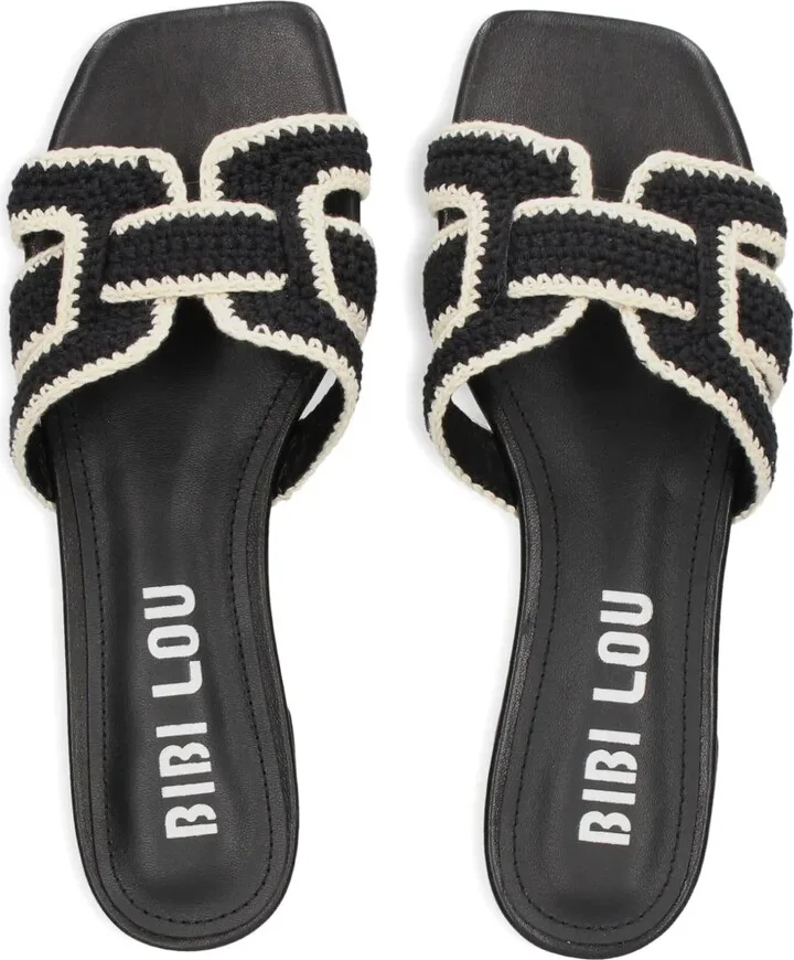 Leather Flat Sandals - Image 3