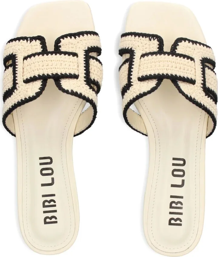 Leather Flat Sandals - Image 4