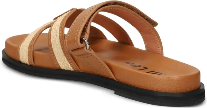 Leather Flat Sandals - Image 3