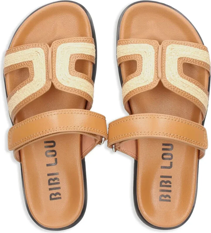 Leather Flat Sandals - Image 4