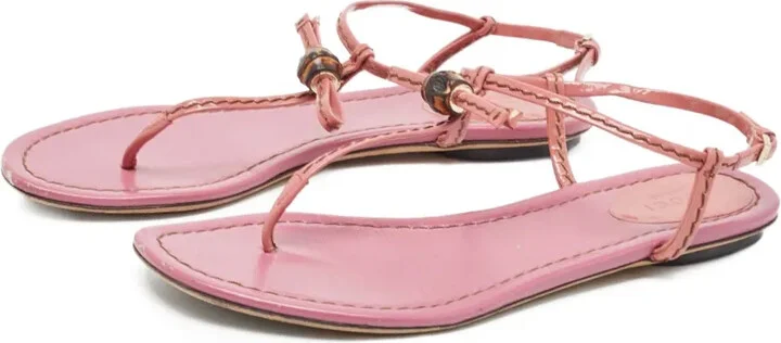 Leather Flat Sandals - Image 2