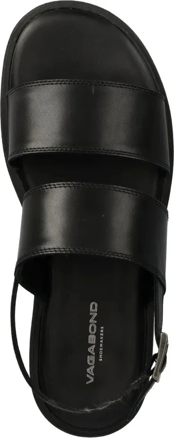 Leather Flat Sandals - Image 3