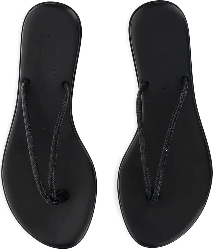Leather Flat Sandals - Image 4