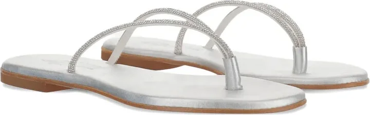 Leather Flat Sandals - Image 2