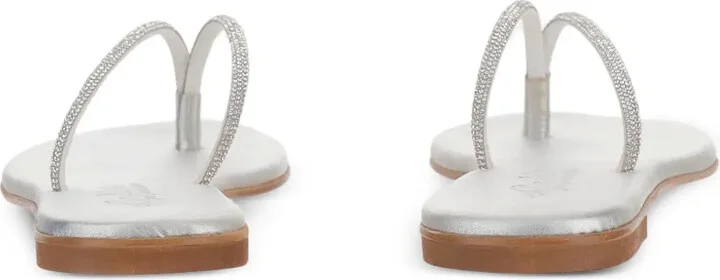 Leather Flat Sandals - Image 3