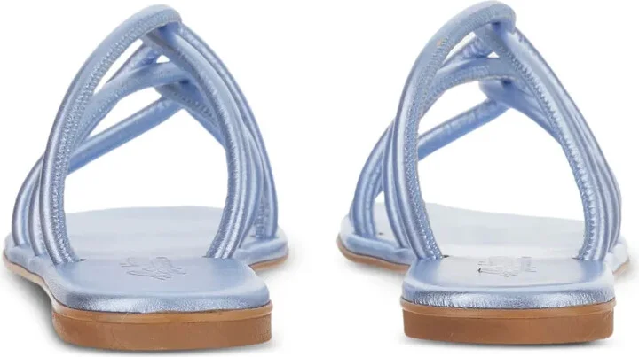 Leather Flat Sandals - Image 3